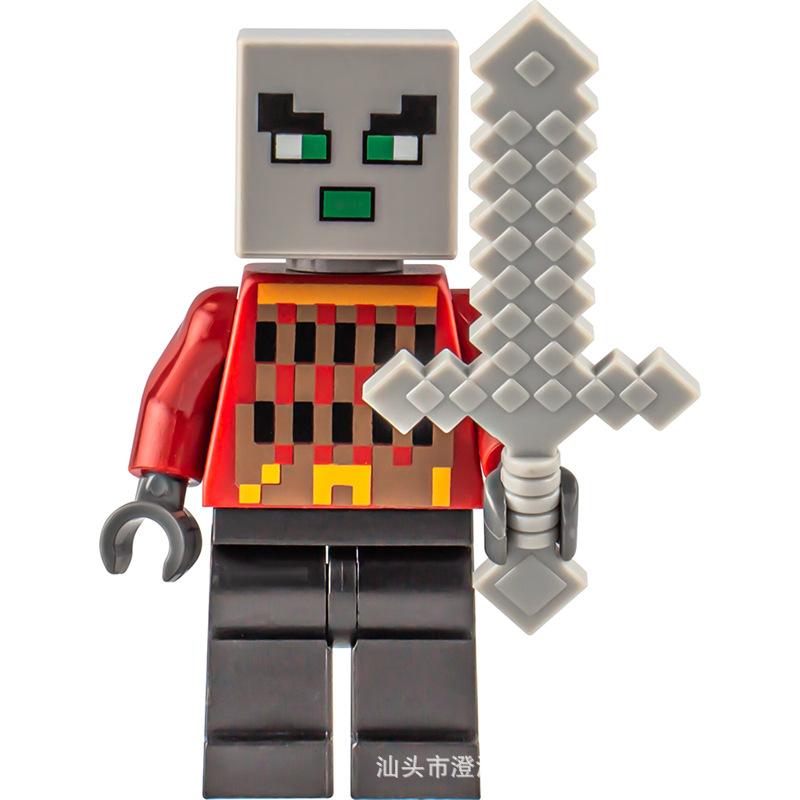 Ninja Warrior Superhero Doll With Weapon Single Building Block Assembly Toy