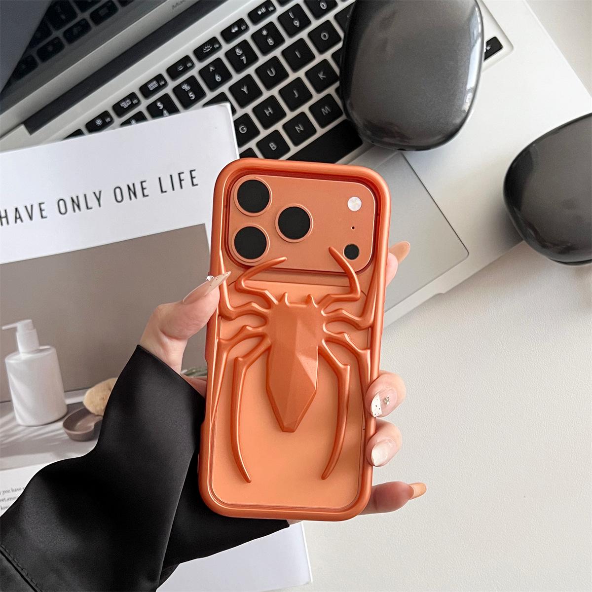 

Electroplated Spider Design Anti-Fall Phone Case for iPhone 14/13/12/11 PROMAX iPhone 14 Pro
