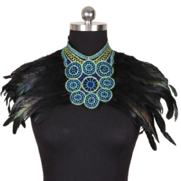 Light Shoulder capes Historical Costume Accessory With Detailed Stitching Design