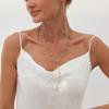 Hip-Hop Simple Metal Round Bead Chain Necklace Female, Cold Wind Long Fringed Collarbone Necklace