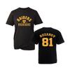 Heißes Rivalitäts-inspiriertes Boston Raiders Ilya Rozanov #81 Vorder- und Rückseite Druck T-Shirt