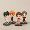 Action 4pcsset Haikyuu Figures Hinata Shoyo Volleyball Kid Gift Collectible Toy