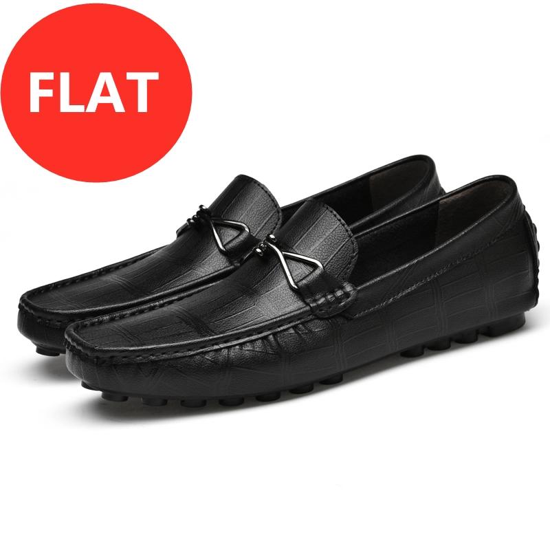 

Удобные мужские лоферы / Обувь на лифте 5 см Мужские кроссовки Черные Коричневые Мягкая натуральная кожа Мужские балетки Увеличение роста Обувь для роста 36