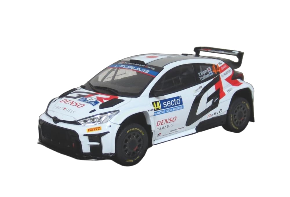 IXO Scale Toyota GR Yaris Rally 2 2024 Finland Rally Hikaru Luhtinen 1/18 #44 Kogure/T.