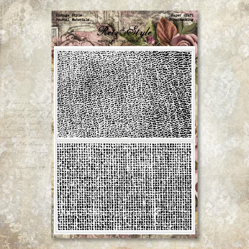 1SET hand account transparent silicone seal retro background basic seal DIY decorative hand account rubber stamp mushroom manuscript paper