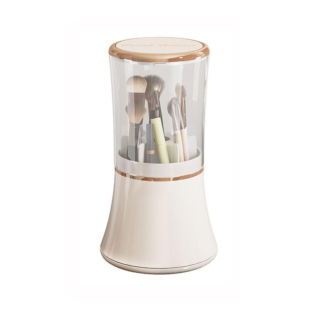 

Plastic 360° Rotating Makeup Brushes Holder Anti-slip Jewelry Container for Home