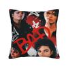 Pillow Cover Lively Michael Jackson Crowd Collage  Retro Trendy Pillow Case For Chair Sofa Home Decor Pillowcases