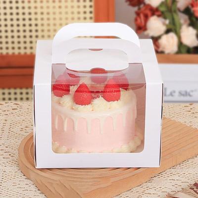 6-inch Portable Windowed Mousse Cake Boxes - 10 Pack