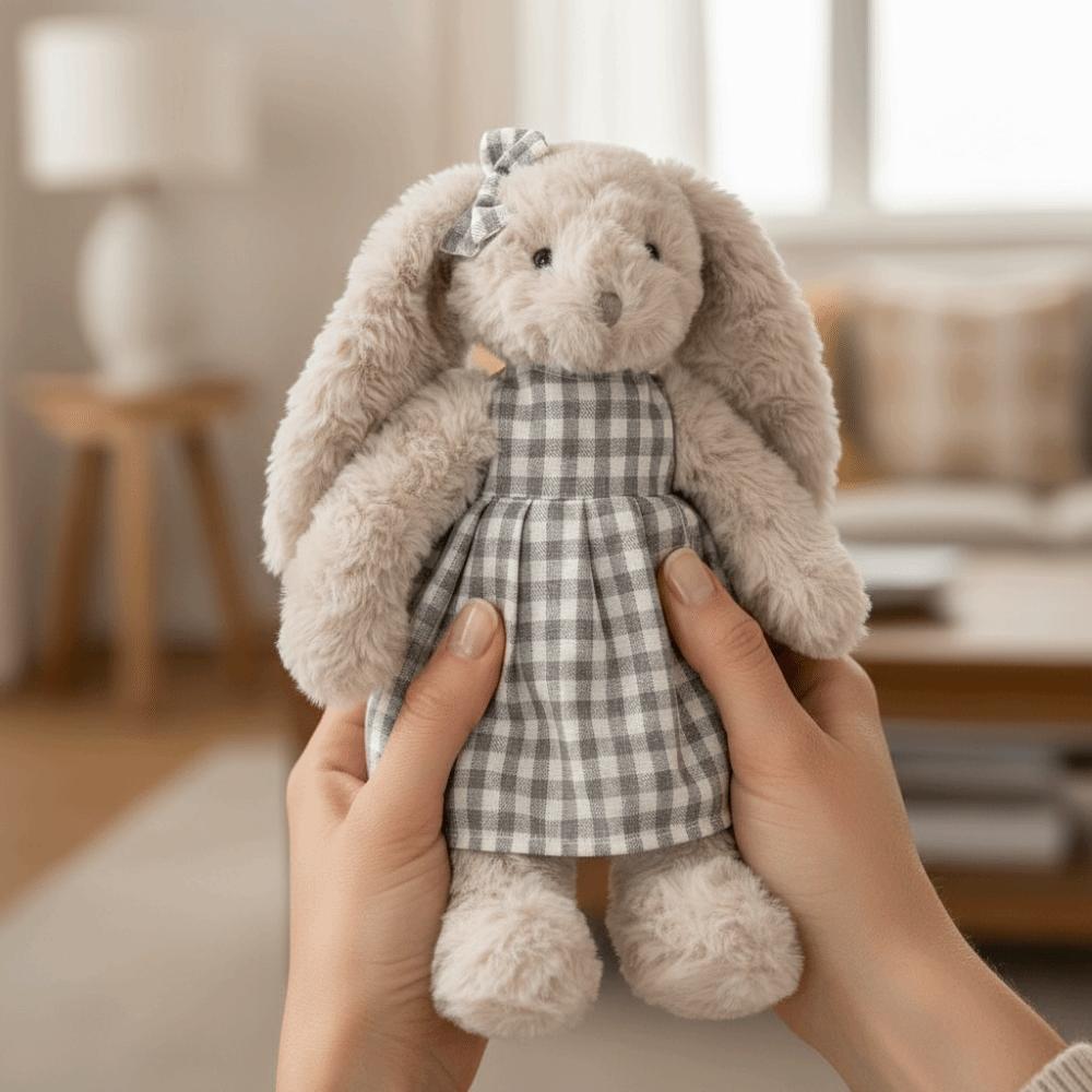 With Dress Rabbit Plush Toy Soft Stuffed Animal Dress Up Doll Rabbit Doll Baby Soothing Gifts
