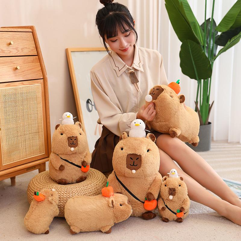 Capybara Plush Pillow Squishy Bubble Cushion Decoration Girl Kids Birthday Gift