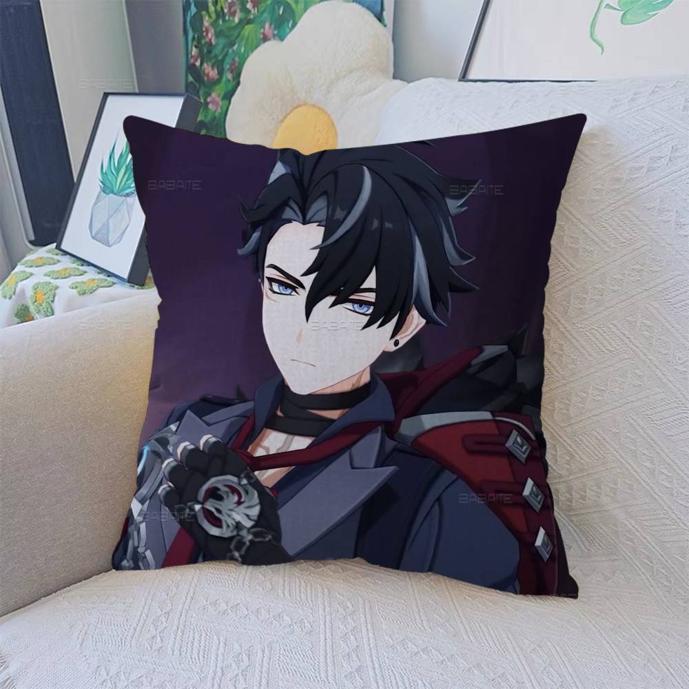 

Genshin Impact Wriothesley Pillow Gift Home Office Decoration Bedroom Sofa Car Cushion Cover Case 45x45 30cmx30cm