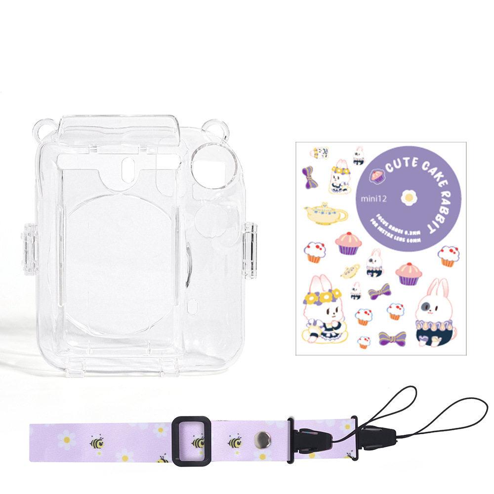 Camera bag For Fujifilm Instax Mini 12 Case Transparent Photo Storage Protective Cover Camera Stand Diy Sticker Sets