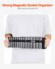 Portable Socket Organizer Set 3PCS 76-Clip Magnetic Socket Tray Metric/SAE