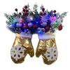 Twinkling Christmas Glove Wreath