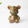 Crystal Resin Bear Sitting Figurine For Home Office Decor Gift For Friends