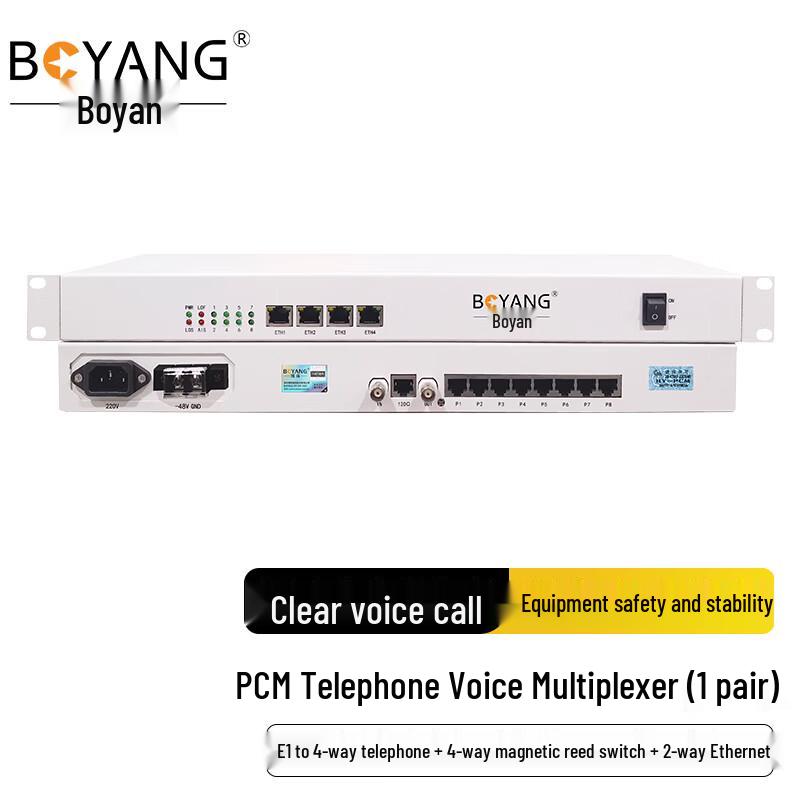 Boyang E1 PCM Voice and Data Multiplexers