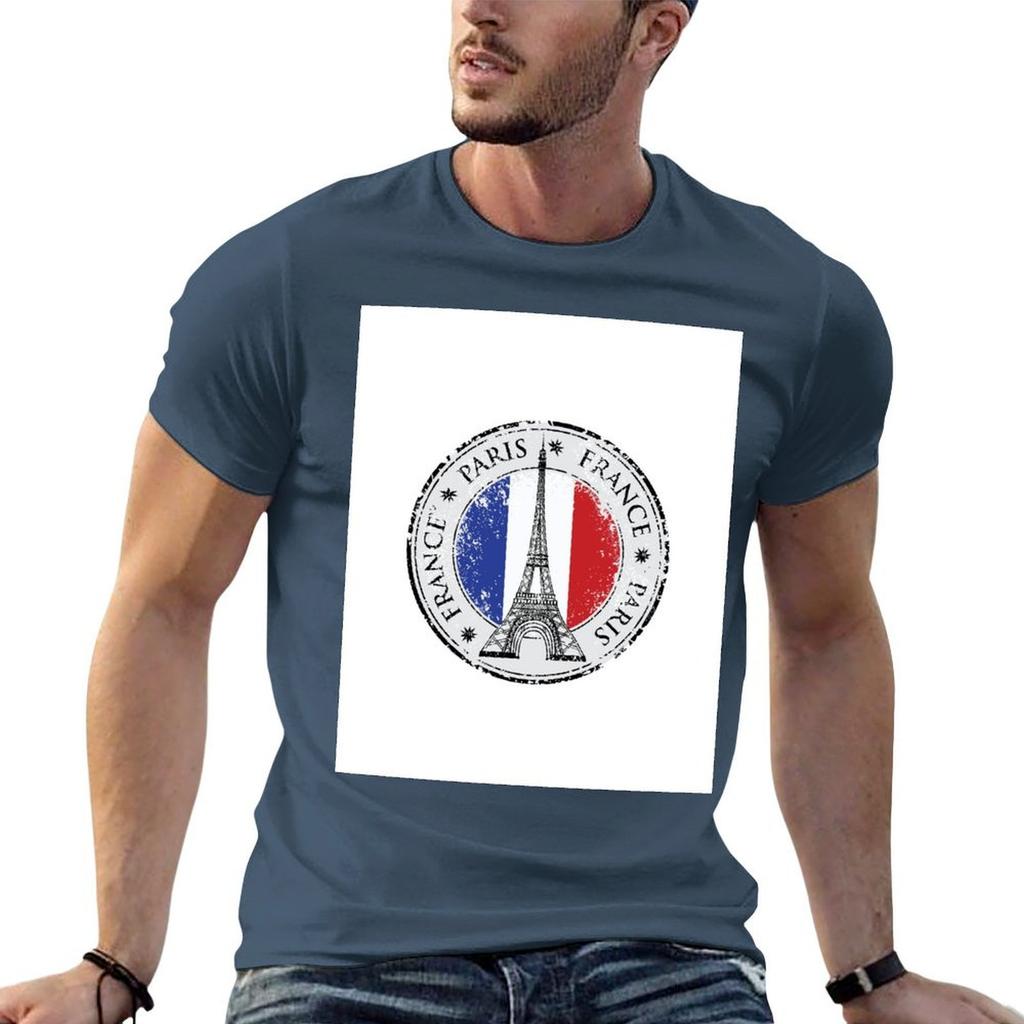 Paris Travel Sticker France Tshirt T Shirts For Unisex Graphic Vintage T Shirt Custom Print Unisex T Shirts For Unisex Tshirt