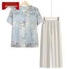 New Chinese Style Floral Print Outfit