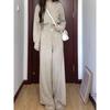 Women's High-End Casual Two-Piece Set: Slim Fit Hooded Sweatshirt & Wide-Leg Pants for Fall/Winter 2025