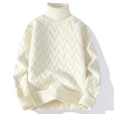 New Autumn And Winter Thick Warm Sweater Slim Fit Men'S Sweater Men'S Multi-Color Pullover Knitted Sweater