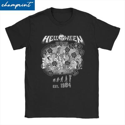 Helloween Is A Power Tričko Unisex WoUnisex Pure Cotton Funny tričká Metal Music Tričko Oblečenie s krátkym rukávom 4XL 5XL 6XL Unisex