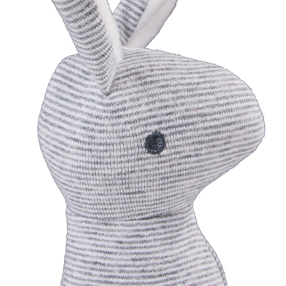 New Cute Stuffed Toys Squeak Rabbit Shape Sounding Plush Toy With Built-In Bell Dog Chew Squeaky Whistling Involved Dog Toys