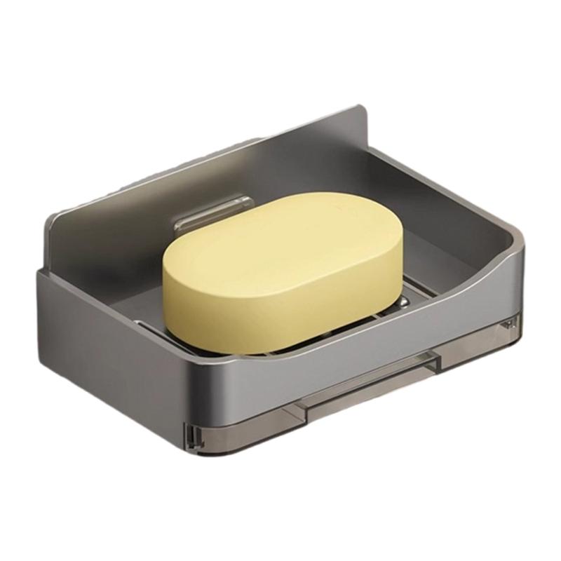 Plastic Soap Holder For Shower Drainage Practical Bathroom Counter Storage Rack Sponge Holder with Draining Tray