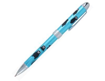 Sailor Füllfederhalter Elegant Metall Mehrzweckstift, 2-Farben + Sharpie, Maki-e Design, Kumamon, Blau, 16-8378-244