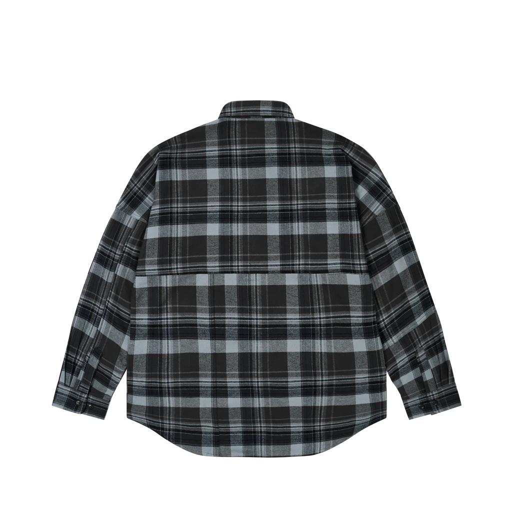 Palace Lumber Yak Patch Overshirt Black Unisex Tops P29SHT025