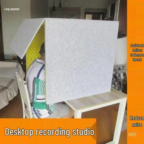 Foldable Desktop Recording Studio for Home Use - High-Density Noise Reduction