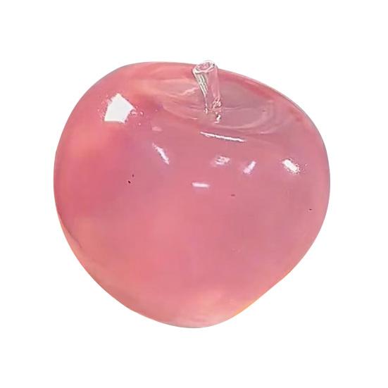 

Clear Fruit Squeeze Toy Anxiety Relief Soft Stretch Shapeable Stress Ball Transparent Fruit Sensory Fidget Toy Party Favors розовый