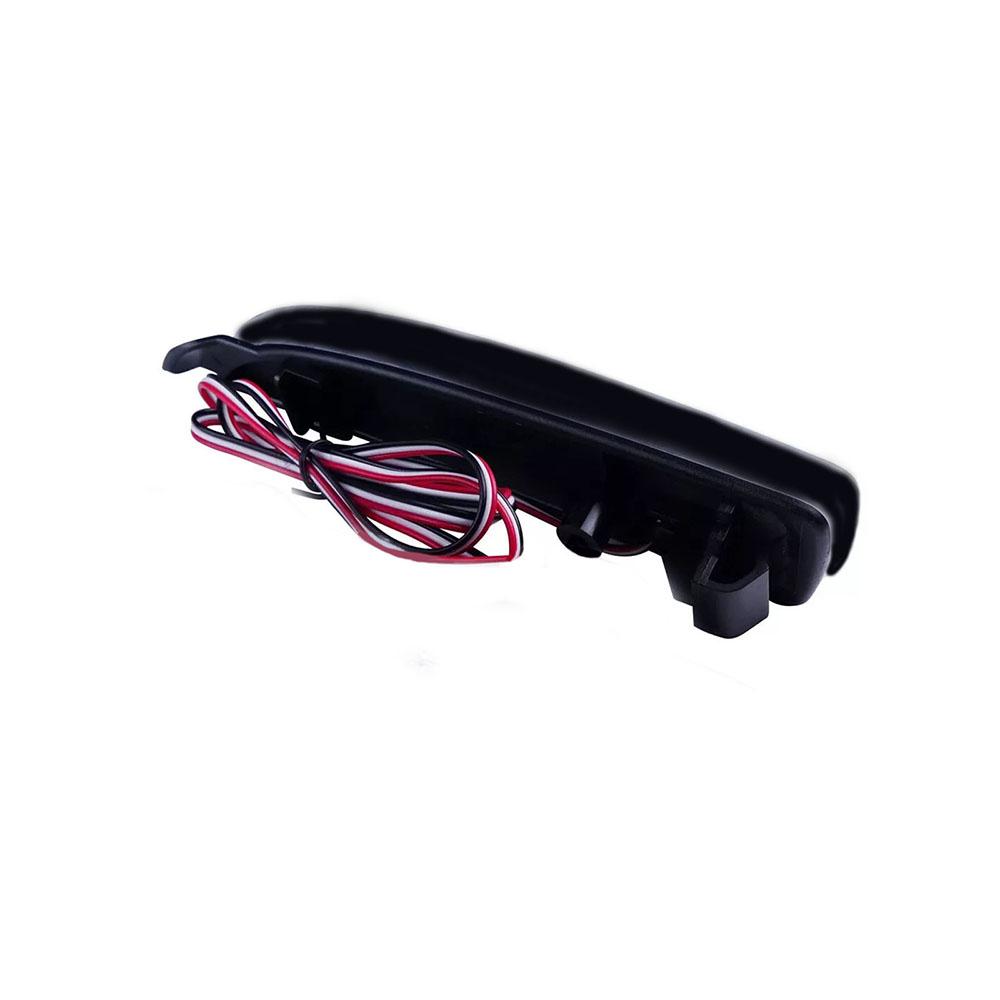 Smoked Black LED Rear Bumper Reflector Tail Brake Signal Light Lamps For Mazda 3