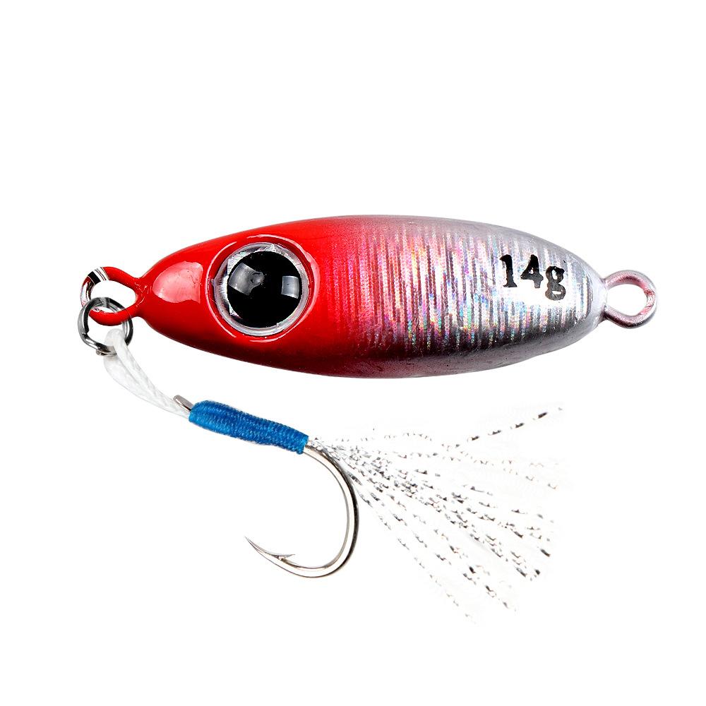 Sea Fishing Lure Jigging Bait Long Casting Laser Big Eye5.5g-21gMetal Hard Bait Bass Red Snapper Special Fake Bait