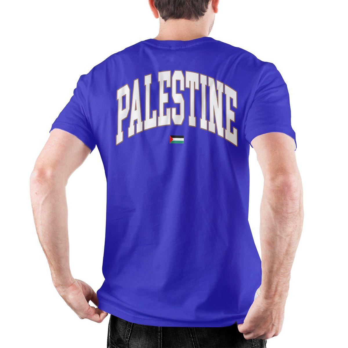 

Men s Palestined Flag T Shirts Pure Cotton Clothes Creative Short Sleeve Round Neck Tees Printing T-Shirts 2XL