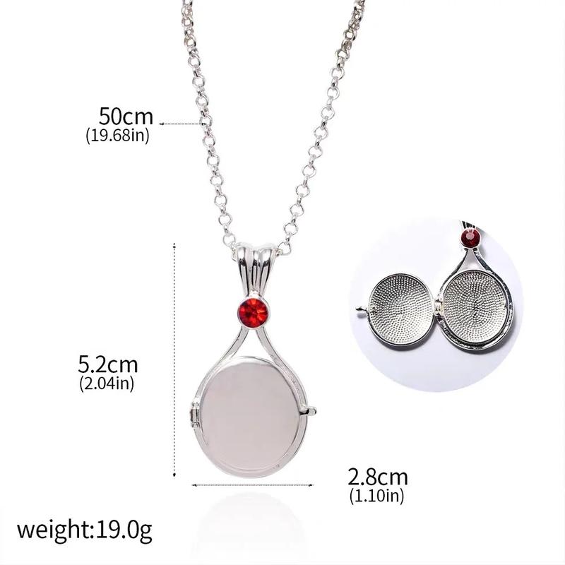 Trendy H2O Mermaid Just Add Water Copper Zircon Pendant Necklaces For Women Girls Silver Color Metal Crystal Party Daily Jewelry