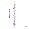 5/10Pcs Violet Artificial Flowers Vine 60CM Fake Flowers for Home Decor Garden Wedding Decoration Bride Craft Wreath Accessory