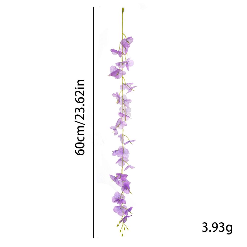 5/10Pcs Violet Artificial Flowers Vine 60CM Fake Flowers for Home Decor Garden Wedding Decoration Bride Craft Wreath Accessory
