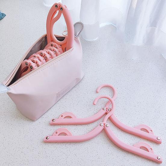 Folding Rack Storage with Hook Head Clothes Bag Closet Organization Accessory
