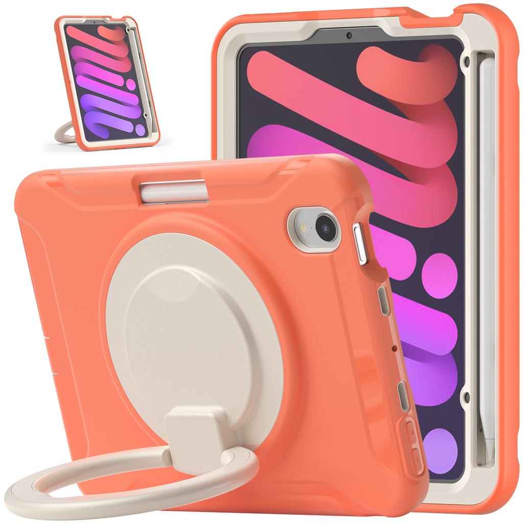 Hybrid Case for IPad Mini 7 A17 Pro 2024 Mini 7 2021 8.3 Inch Model A2993 A2995 A2996 A2567 A2568 A2569 360 Rotating Stand Cover