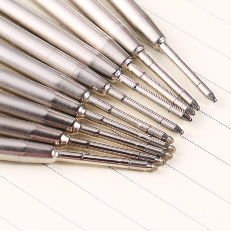 10Pcs Ball Points Pens Refills Metal Ballpoint Pen Refills, Replaceable Refills