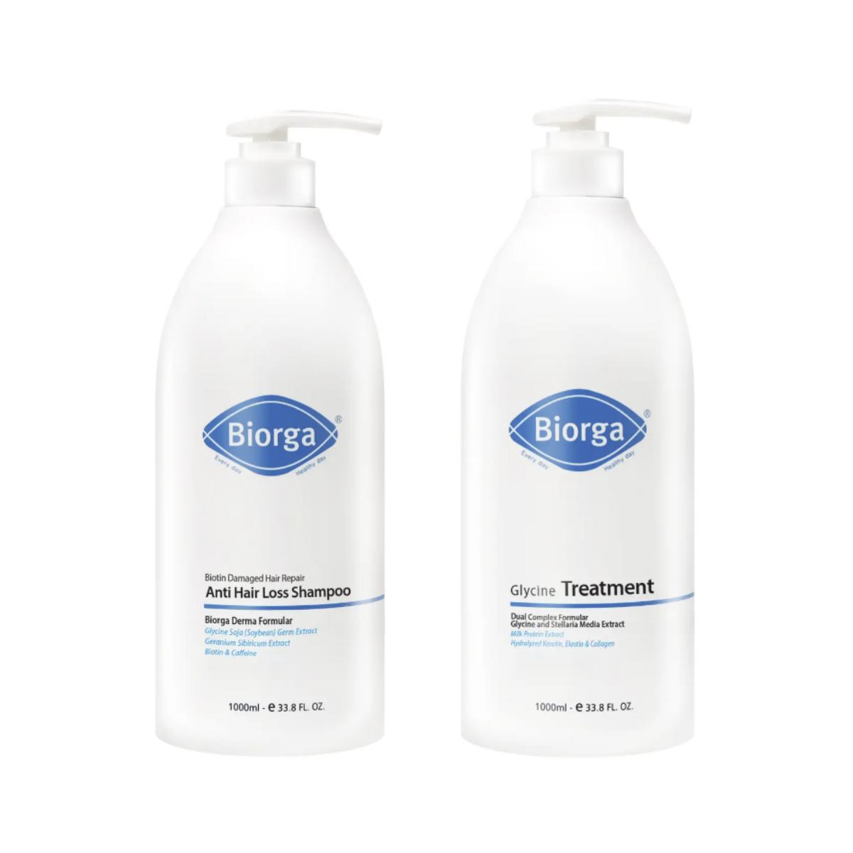 [BIORGA] Biotin Anti-Hair Loss Shampoo / Glycine Treatment 1000ml