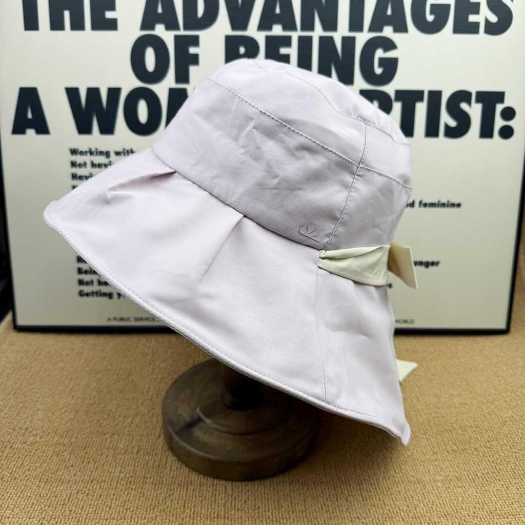 Summer Atmosphere Sunscreen Artifact! Big Eaves Streamer Bow Bucket Hat UV Protection Small Sun Hat