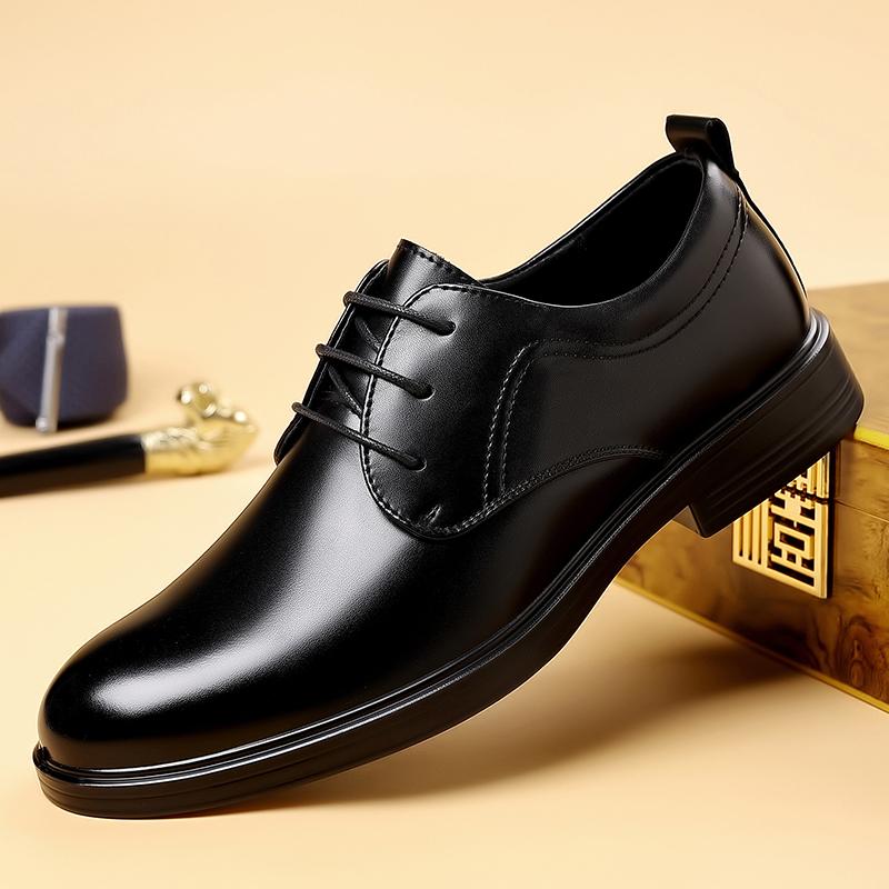 Classic Leather Oxfords Shoes Lace Up Men Casual Shoes Leisure Walk Male Formal Dress Footwear All-match Business Shoes Sneakers