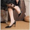 Pointed Shoes, Rivets, Shallow Mouth, Thin Heel Temperament, Single Shoes for Women's New Versatile Black High Heels for Women, Beautiful