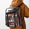 PVC Transparent Shoulder Bag Unisex Rucksack Simple Large Portable Backpacks Multifunctional Waterproof Male Female Knapsack Sac