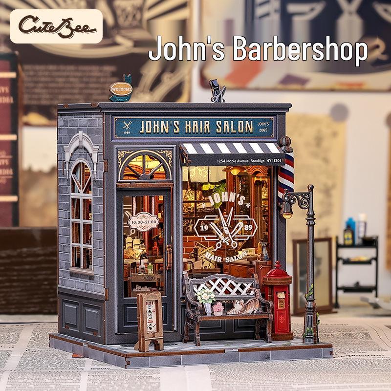 Cutebee Japanese Ramen Shop 3D DIY Miniature Wooden Model Toy
