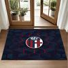 Bologna FC Design Crystal Velvet Rug Soft Decorative Mat for Bedroom Entrance