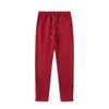 Foreign trade new rainbow color matching letter embroidery velvet loose hooded sweater casual trousers set men and women the same style