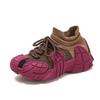 Shoes women's spring and autumn platform dad shoes women's breathable fly-woven socks sneakers women's octopus casual shoes heightening shoes