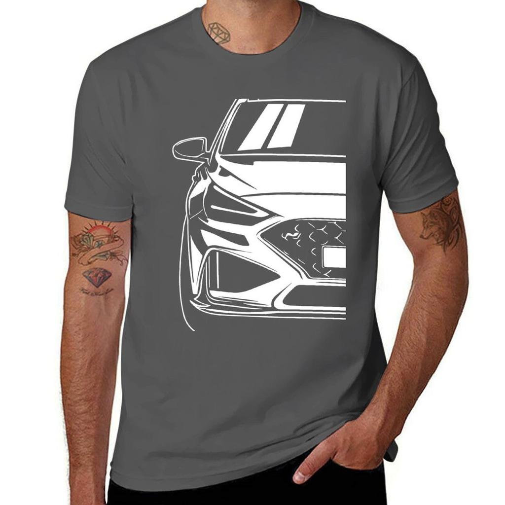 Ilustracja samochodu i30N i30 Koszulka bawełniane koszulki wysokiej jakości koszulki dla mężczyzny graficzna vintage Koszulka